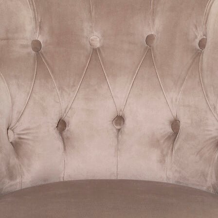 Fotel Sixtine velvet beżowy ciemny