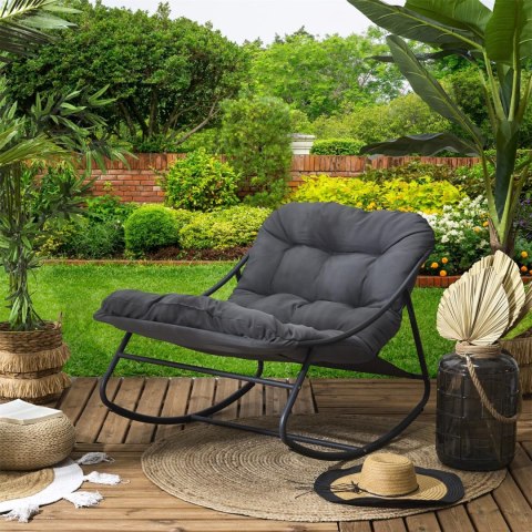 Fotel ogrodowy bujany Tenerife szary