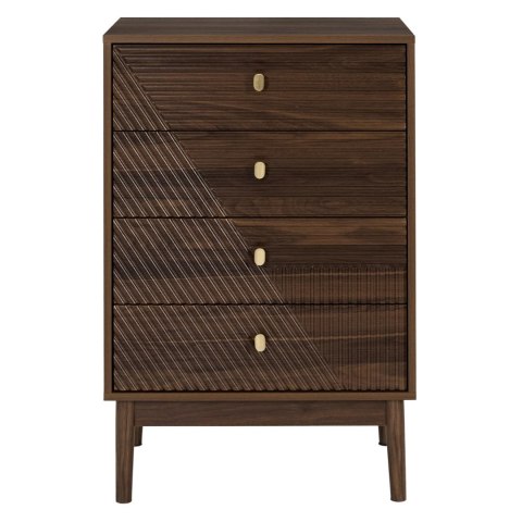 Komoda Tiffany z 4 szufladami orzech