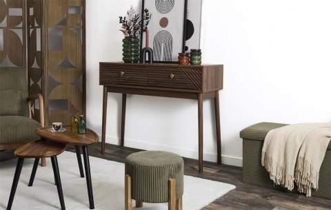 Konsola Tiffany orzech