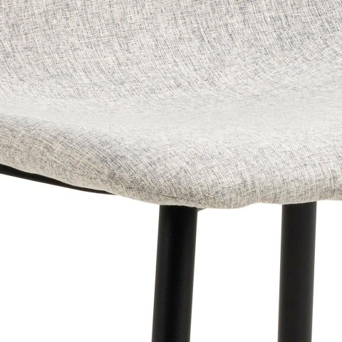 Krzesło Celia szare jasne/ czarne