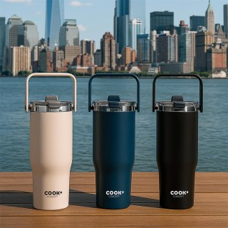 Kubek termiczny New York 900ml niebieski