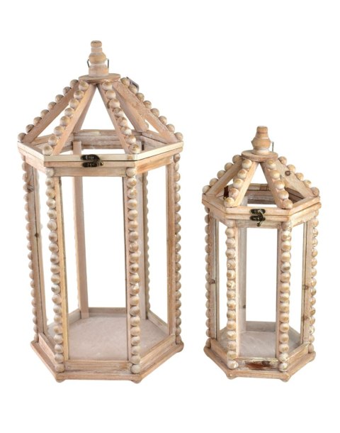 LOKKE Komplet 2 Latarni XL 32x27,5x65cm L 23x19,5x49cm