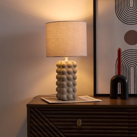 Lampka stołowa Ramil ceramiczna beżowa