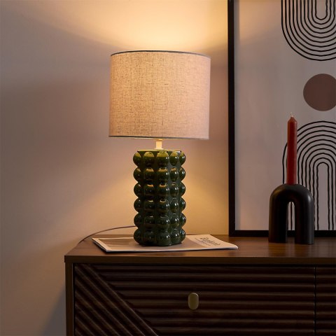 Lampka stołowa Ramil ceramiczna zielona