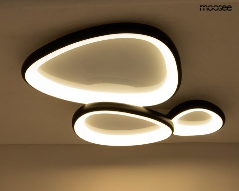 MOOSEE lampa sufitowa / plafon AREA 3 czarna