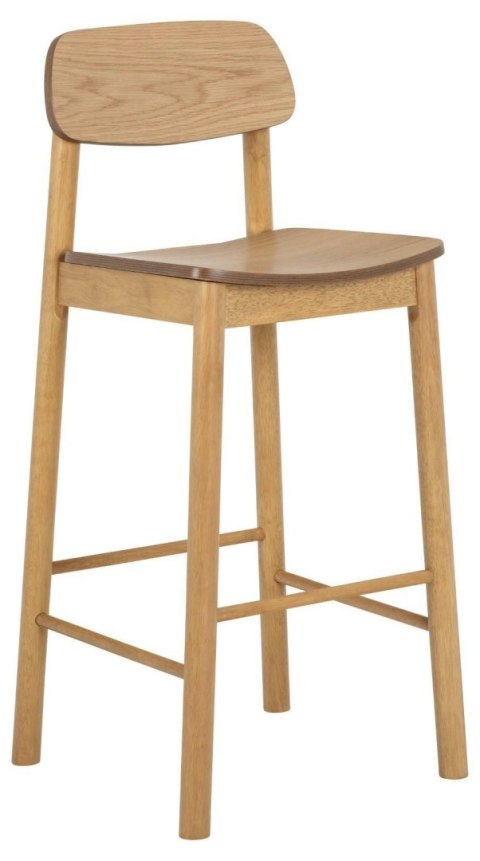 Stołek barowy Barlow dąb naturalny