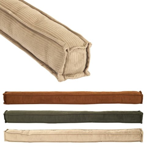 Stoper/ wałek do drzwi sztruks zielony