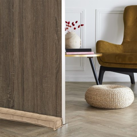 Stoper/ wałek do drzwi sztruks zielony