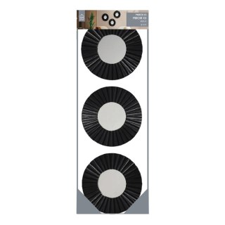 Zestaw 3 luster Origami czarne