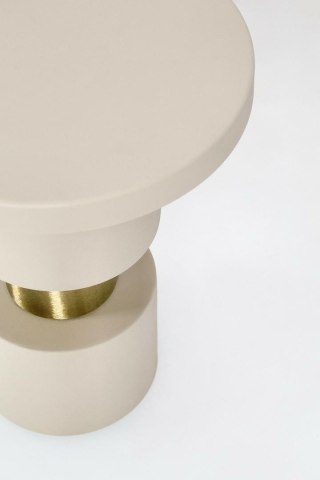 BIZZOTTO stolik kawowy MITUL FOG beżowy / złoty