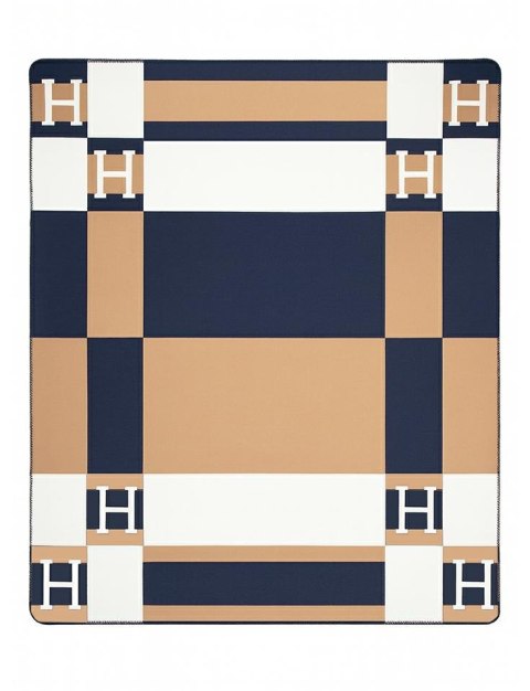 Koc SHP PARIS HOME granatowy / brązowy