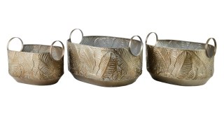 MARINA LEAF Komplet 3 osłonekXL 31x48x24 L 26x40x21cm M 21x31x19,5cm