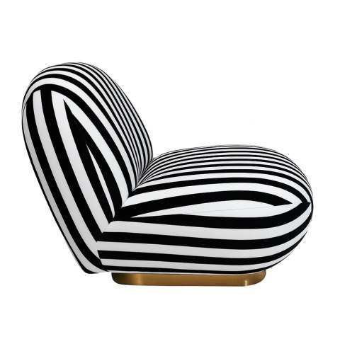 MaMaison fotel obrotowy AZURE biały / czarny