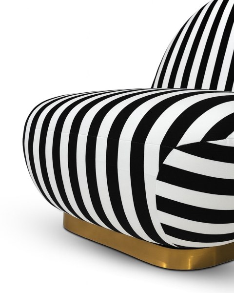 MaMaison fotel obrotowy AZURE biały / czarny