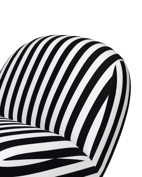 MaMaison fotel obrotowy AZURE biały / czarny