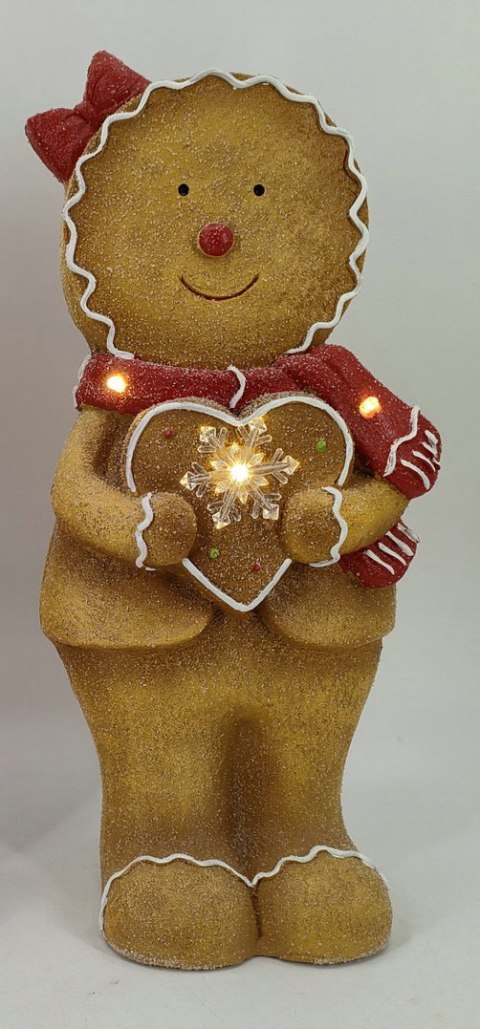SANTA LILA Figura LED 19,5x13,5x43,5 cm CIASTEK