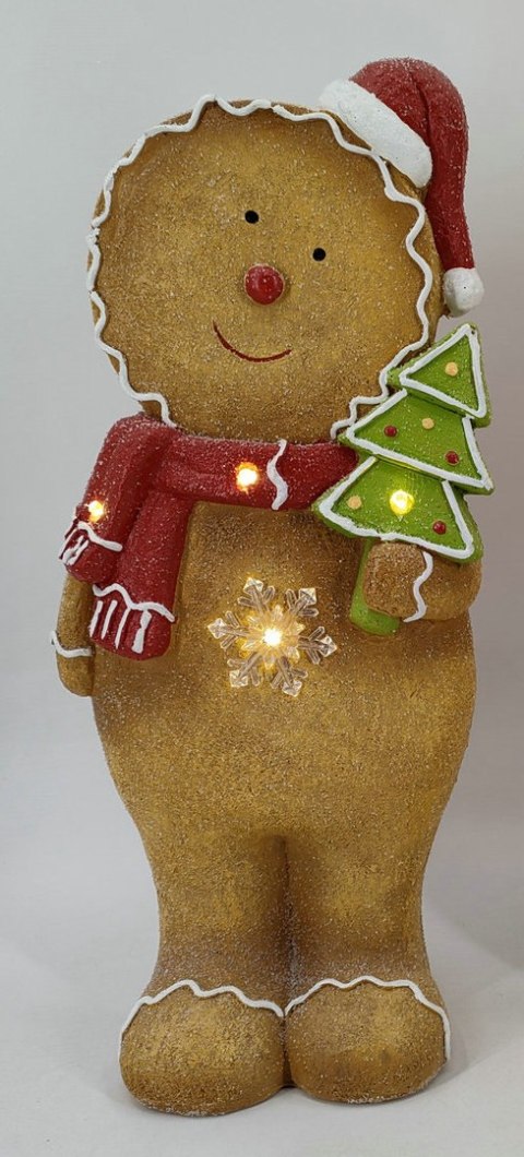 SANTA LILA Figura LED 19,5x13,5x43,5 cmCIASTEK