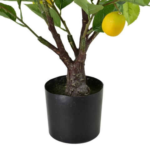 VIRIDIS Sztuczny kwiat drzewko cytrynowe 14x11x65cm