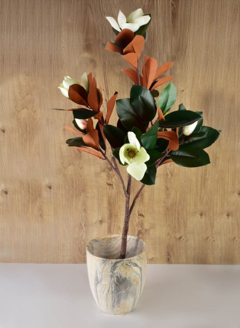 VIRIDIS Sztuczny kwiat magnolia 15x14x120cm