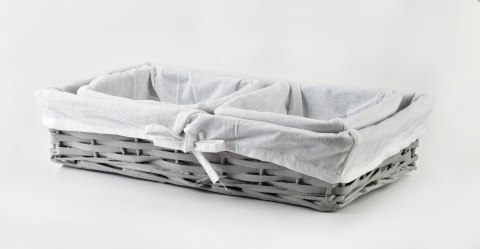 WILL Komplet 3 koszy 39x25x9/19x16x8/19x16x8 cm wiklina