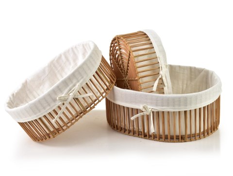 WILL Komplet 3 koszy owalnych XL40X30,5X16CM L35X26X14CM M30X20X12CM