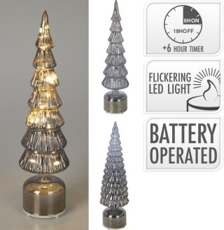 CHOINKA SZKLANA LED 40CM