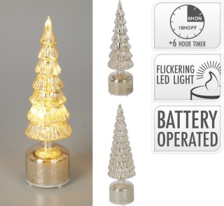 Choinka LED 36CM SREBRNA