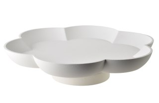 DAZ Patera dekoracyjna 30x30x8cm kwiat biała