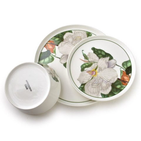 LEA TREE Komplet obiadowy 18części26cm obiad/21cm deser/15cm miska
