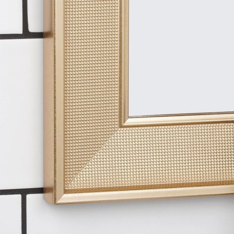 Lustro Ścienne Prostokątne Rama z Tworzywa Złota 49,5 x 59,5 cm VILDE