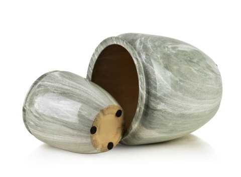 NEVA MARBLE Komplet 2 osłonek ceramicznych 30,5x30,5x30,5/20,5x20,5x23 cm