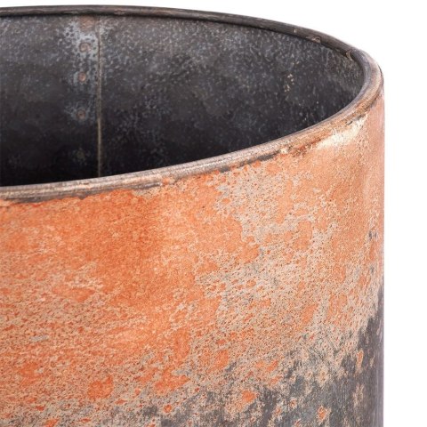 Osłonka na Doniczkę na Stojaku Stalowa Retro Dekoracyjna ORION 24 x 36 cm