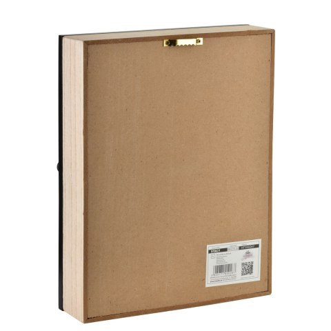 STACY Skrzynka na klucze 26x20x5,5 cm czarne kwiaty