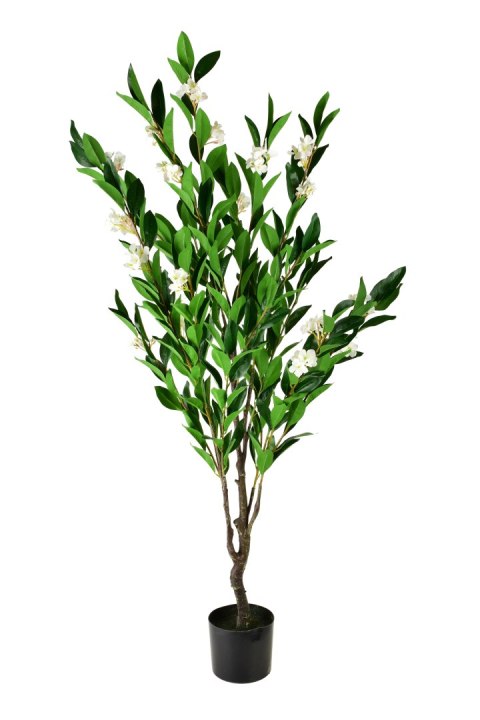 VIRIDIS Sztuczny kwiat biały 15x14x145cm