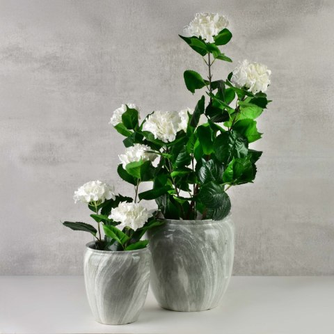 VIRIDIS Sztuczny kwiat hortensja biała 1,5x8,5x51cm