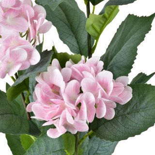 VIRIDIS Sztuczny kwiat hortensja blady róż 13x13x78cm