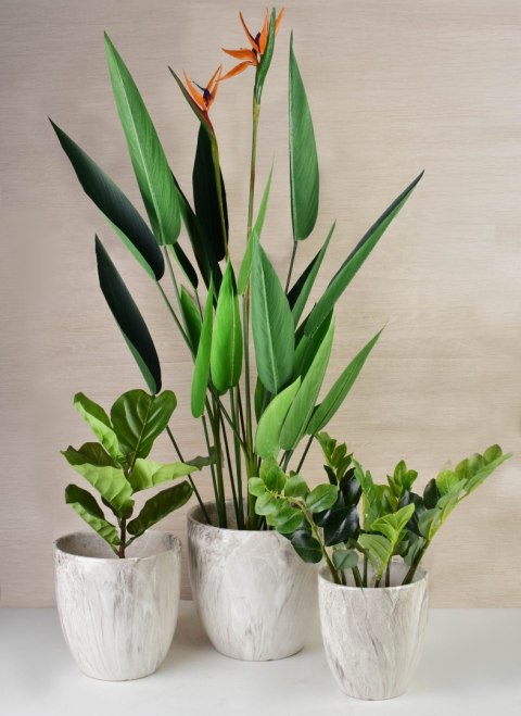 VIRIDIS Sztuczny kwiat zamiokulkas 12,5z11,5x49cm