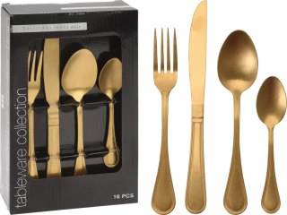 ZESTAW SZTUĆCÓW 16SZT ANTIQUE GOLD