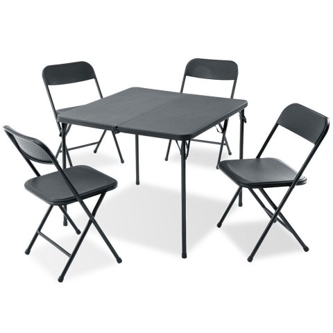 Zestaw Mebli Ogrodowych 5 el. REDCLIFFS Składany Stół Krzesła