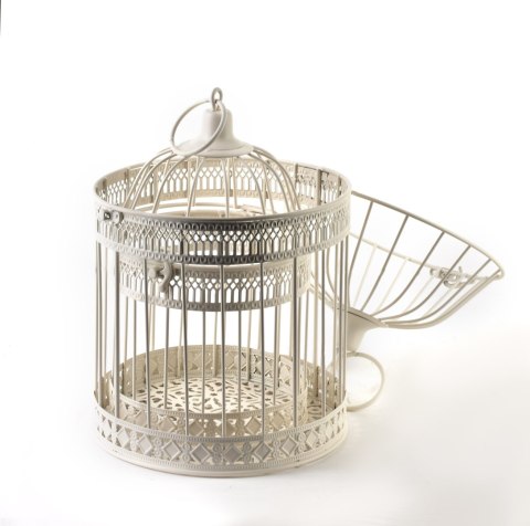 MARLISE Komplet 2 klatki dekoracyjnel:śr.19xh30CM m:śr.15xh25cm