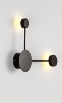 Czarny Geometryczny KINKIET Ścienna lampa punktowa LED