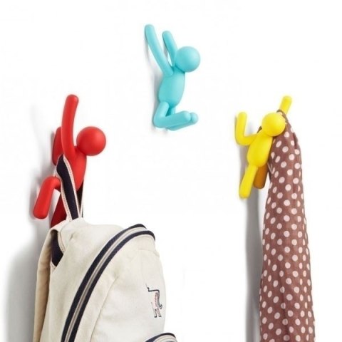 UMBRA wieszak ścienny BUDDY czerwono - żółto - niebieski