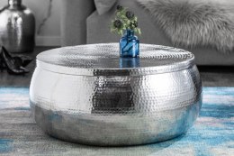 INVICTA stolik kawowy ORIENT STORAGE - 70cm, aluminum, metal, srebrny