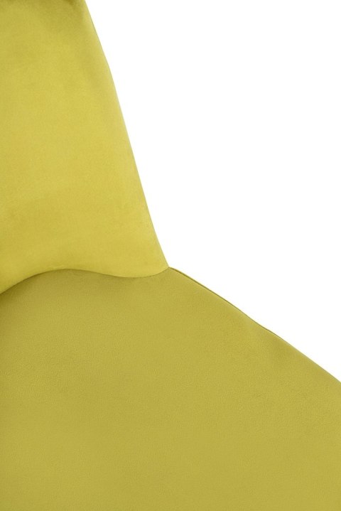 Krzesło DIEGO jasnozielone - welur, podstawa czarno złota