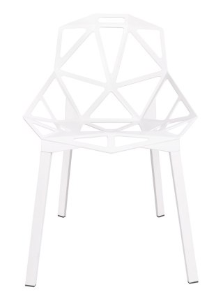 Krzesło SPLIT PREMIUM białe - aluminium