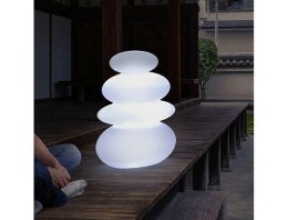 Lampa ogrodowa BALANS B biała - LED, wbudowana bateria