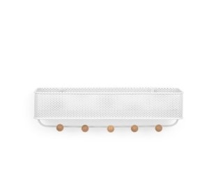 UMBRA wieszak z organizerem ESTIQUE biały