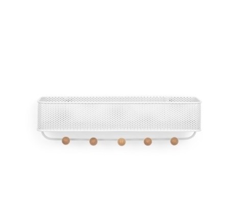 UMBRA wieszak z organizerem ESTIQUE biały