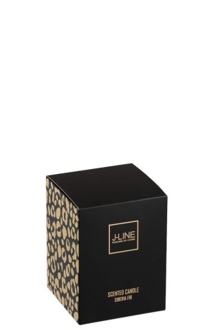 Zapachowa Świeca Belgijska LEOPARD SIBERIA FIR GOLD